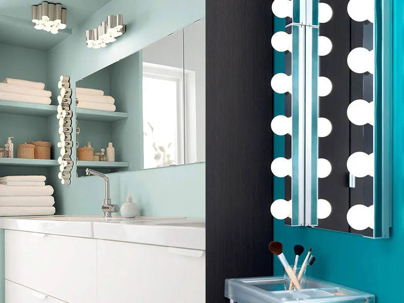 Applique Sodersvik a sinistra, applique Ledsjo di Ikea a destra