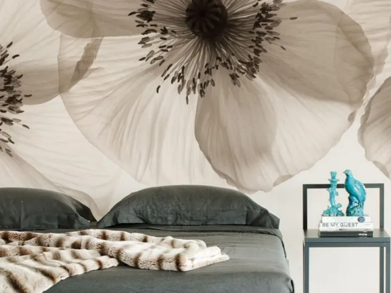 Carta da parati in PVC e vinile Opium di Wall&decò