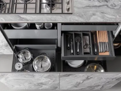 Attrezzatura interna cucina Aspen di Doimo Cucine