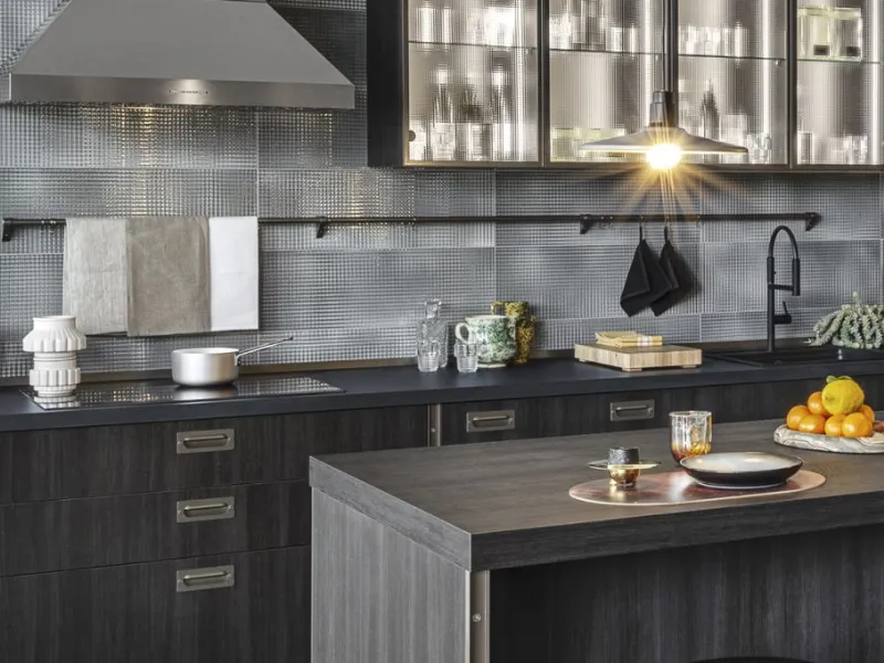 top in Dekton finitura Baltic Chromica - Scavolini Diesel Get Together Kitchen 2021