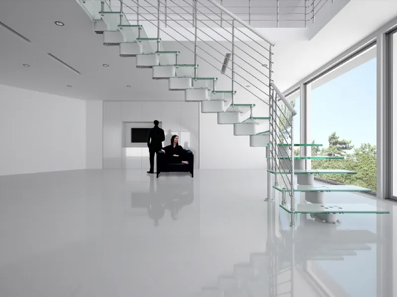 ringhiera scala moderna