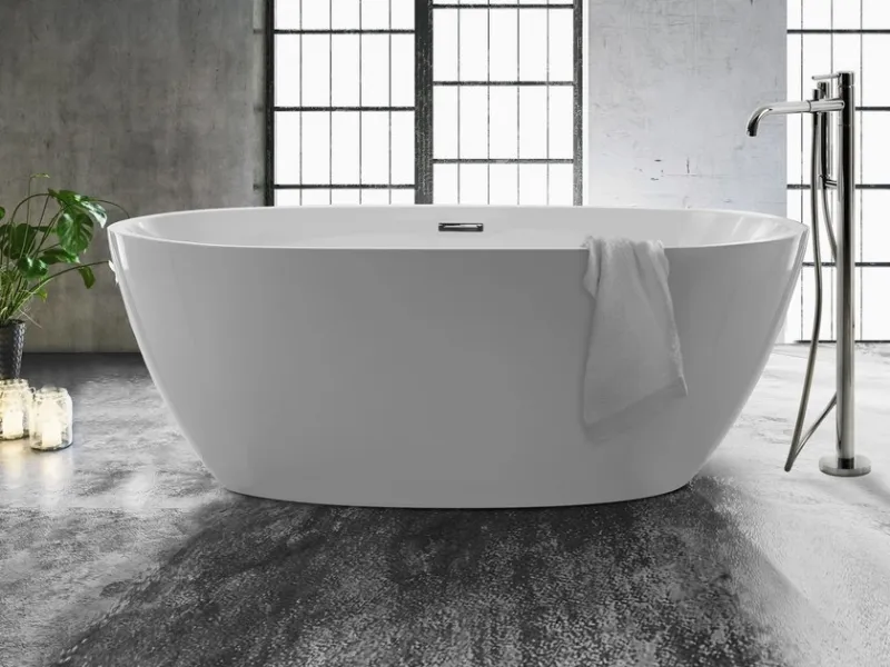 La vasca ovale Flow di Ceramica Galassia