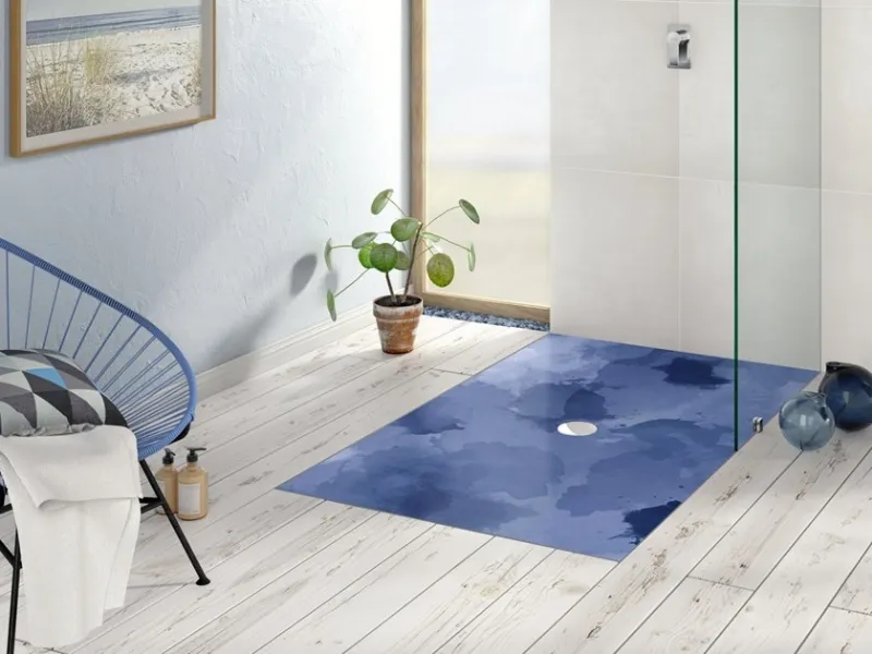 Piatto doccia rettangolare in ceramica Viprint by Villeroy&Bosch