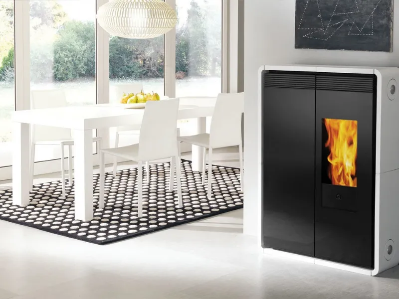 Stufa a pellet di design