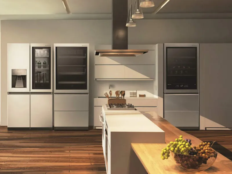 cucina con elettrodomestici LG