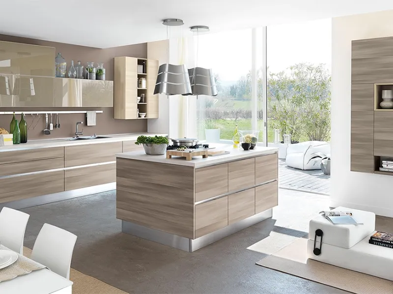 Cucina ad isola modello Essenza di Lube