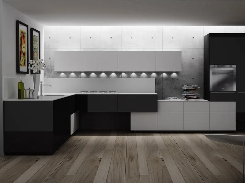 La cucina Artematica Pigmentus di Valcucine
