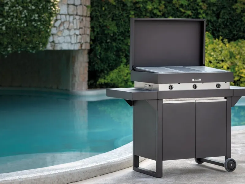FGA 750 FO di Fògher. Barbecue a gas a 3 fuochi