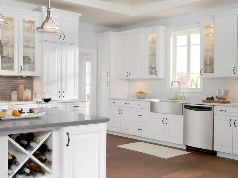 Esempio di arredo di cucina americana