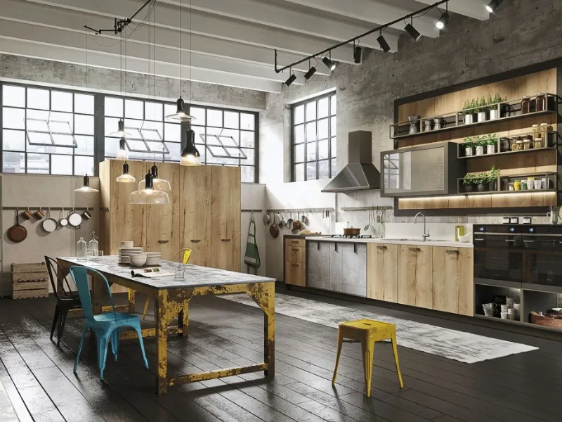 cucina industrial style