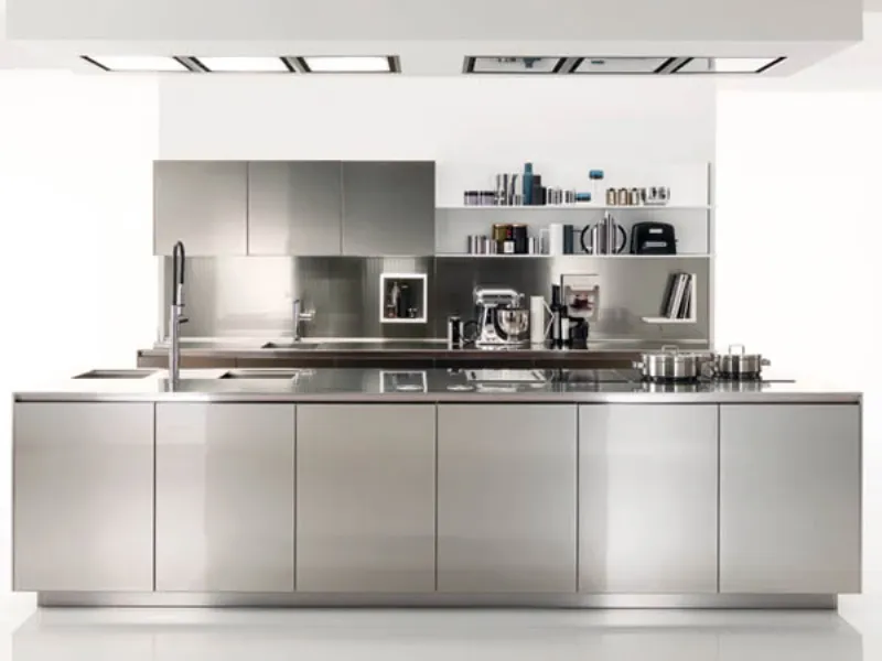 cucina acciaio euromobil