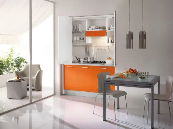 cucina monoblocco a scomparsa shell quadra glam