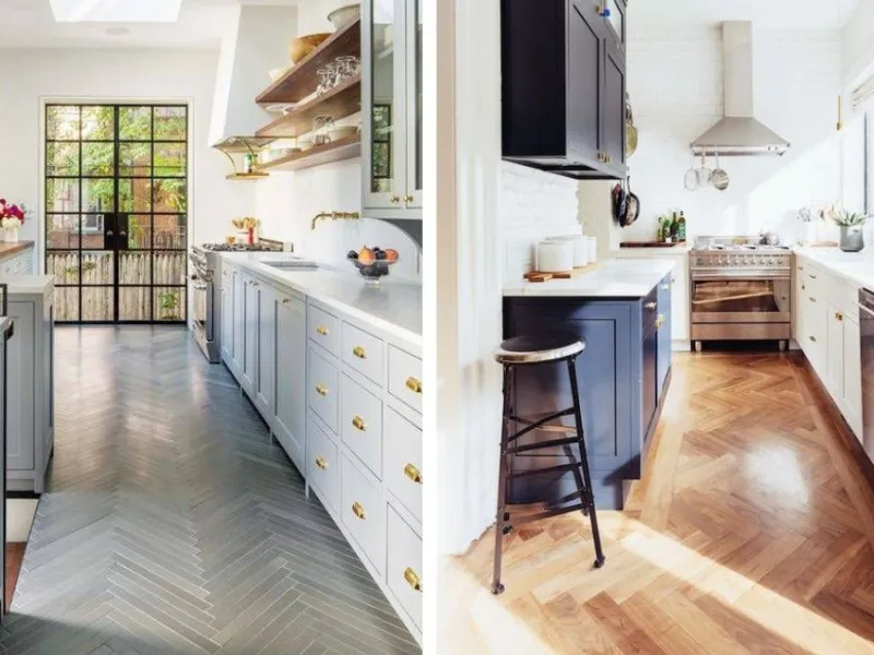 Cucine a tutta altezza con mensole