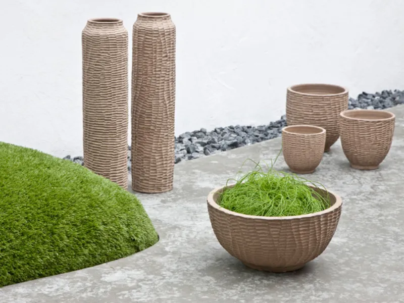 vaso arredo in legno