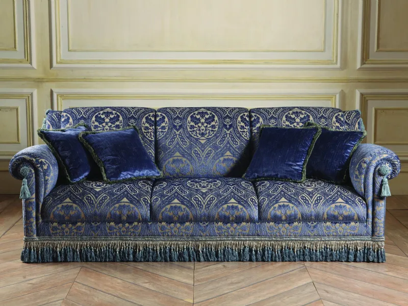divano classico damascato Sandra Rossi Colombostile