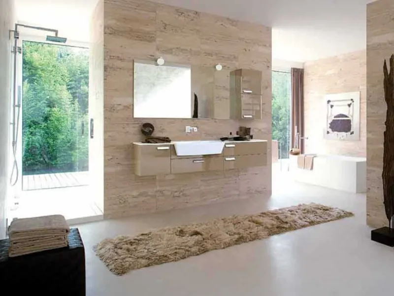 Bagno essenziale rustico
