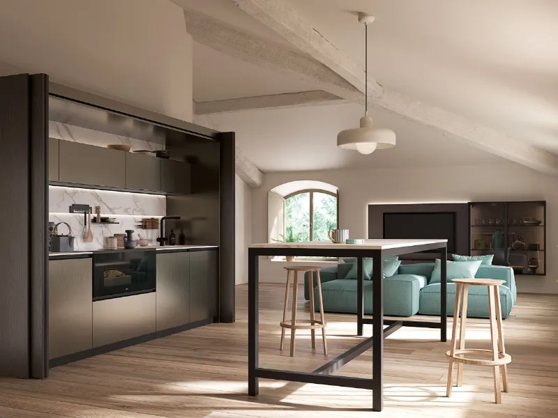 Cucina a scomparsa - Sistema Magneto Lab Duetto