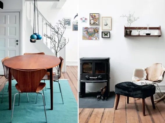 Due interni in stile nordico. Fonte: myscandinavianhome.com