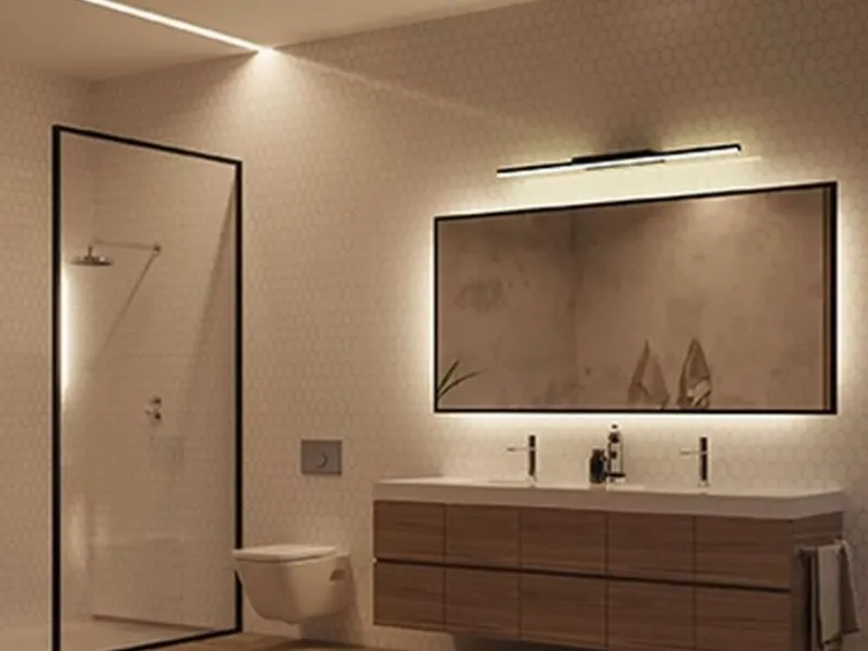 Un altro esempio relativo all'illuminazione del bagno