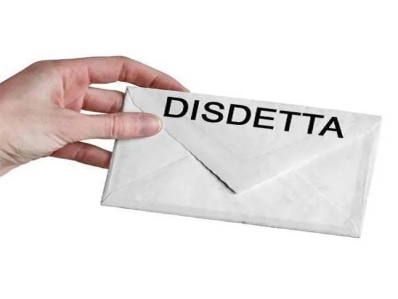 La disdetta per lettera raccomandata