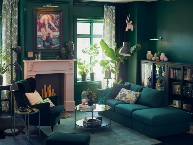 Salotto con divano Ikea