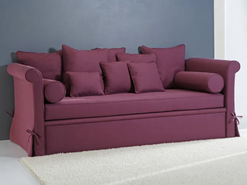 divano letto viola santabrogio