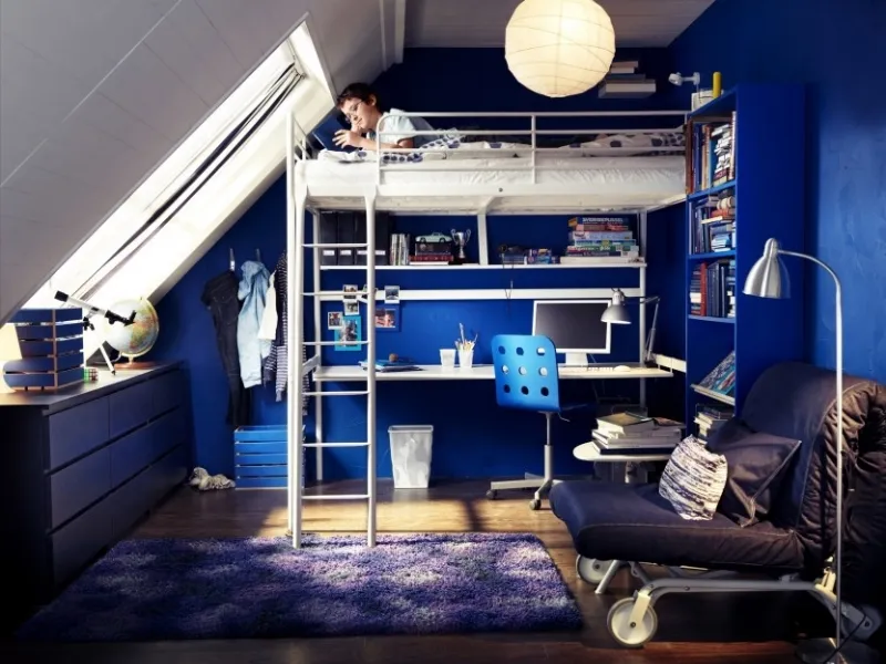 Composizione letto a soppalco di Ikea