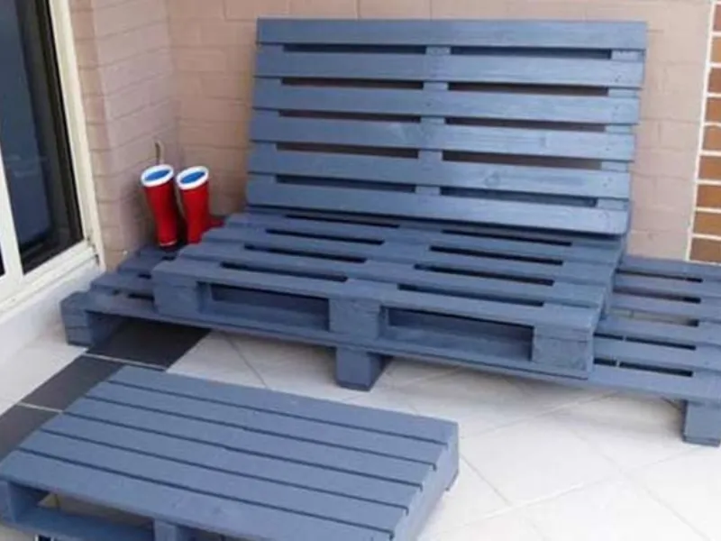 Divano pallet schienale