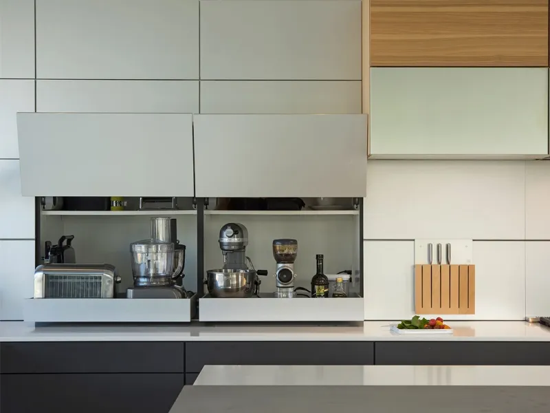 Come arredare la cucina per nascondere i piccoli elettrodomestici