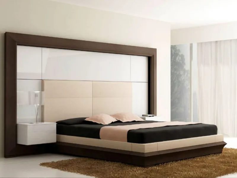 Letto matrimoniale con contenitore
