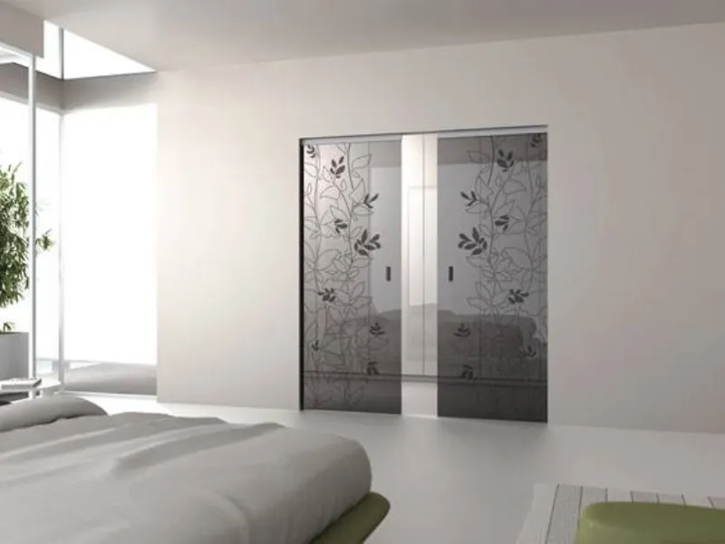 Porta tutto vetro Eclisse modello Flores