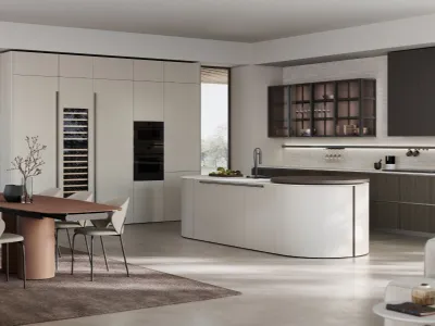 Stosa - Aliant+Color Trend: basi terminali curve e piano snack rotante