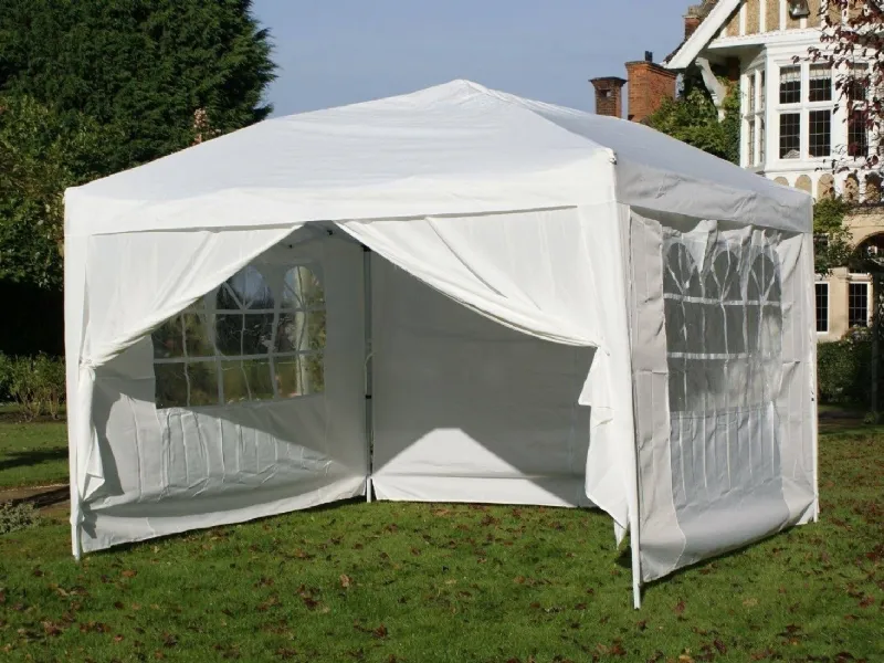Gazebo pieghevole con pareti laterali