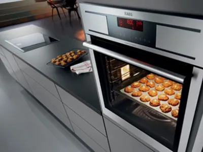Forno da incasso Aeg color acciaio