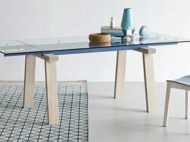 Tavolo Calligaris allungabile in vetro