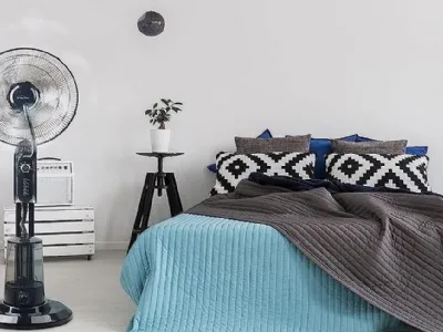Purline Misty 1 è un ventilatore a pavimento a tre velocità