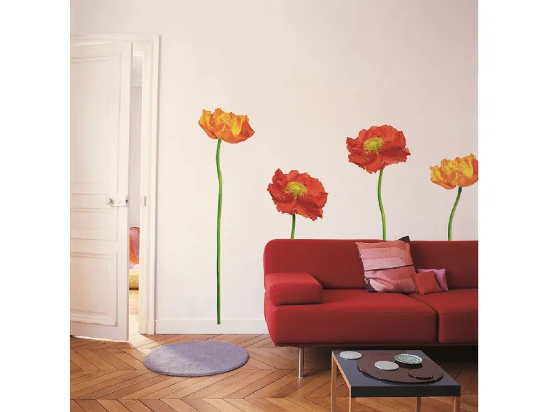 Fiori adesivi muro