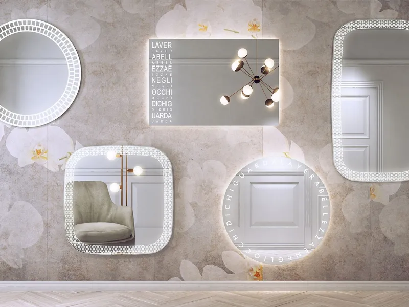 Collezione di specchi luminosi Ri-tratti di Artelinea
