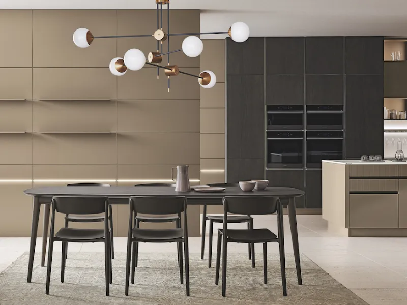 Veneta cucine, Iconica Cappuccino Frassino Scuro