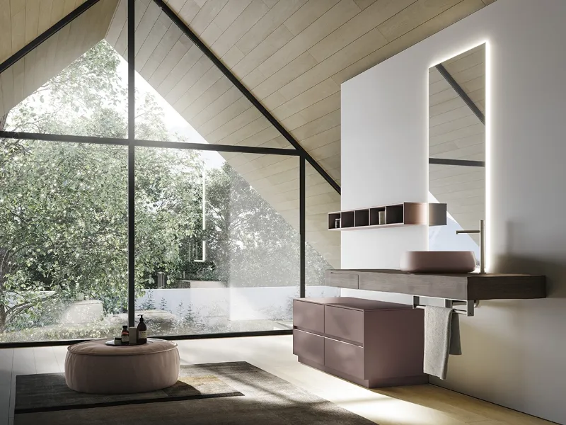 Nyù di Ideagroup presenta soluzioni contemporanee tra volumi e finiture a contrasto