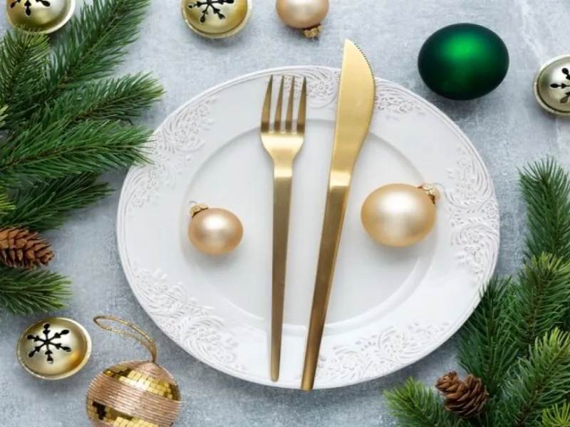 Le posate diventano protagoniste sulla tavola di Natale