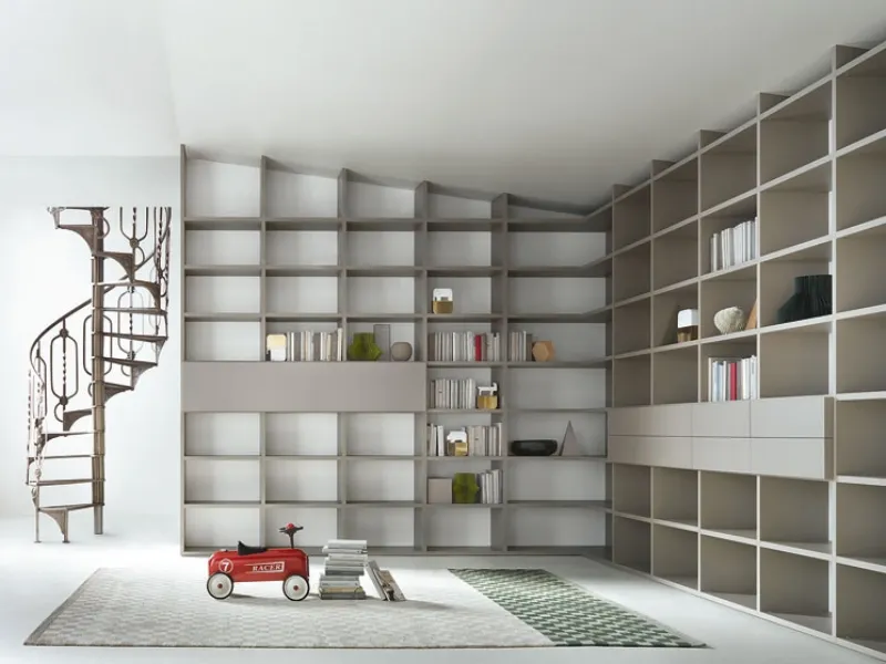 libreria in mansarda