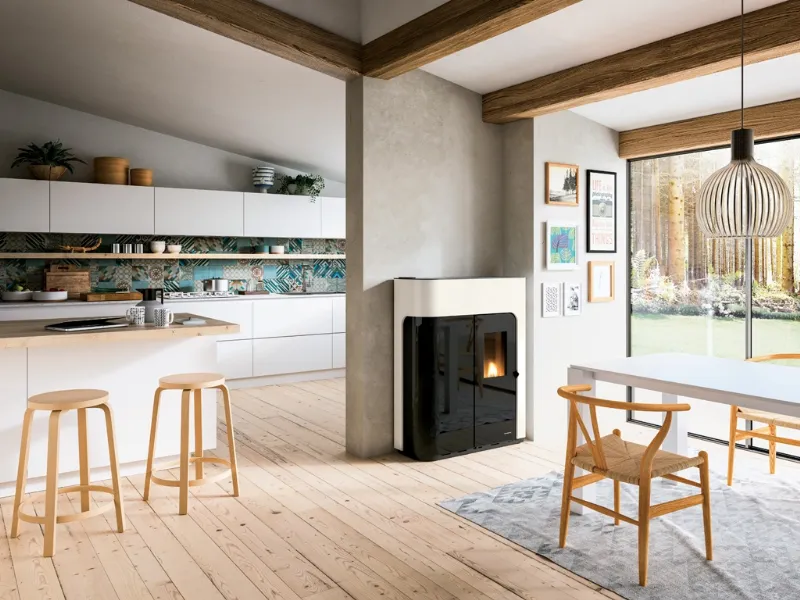 Ecofire Elisabeth di Palazzetti ha profondità di 32 cm