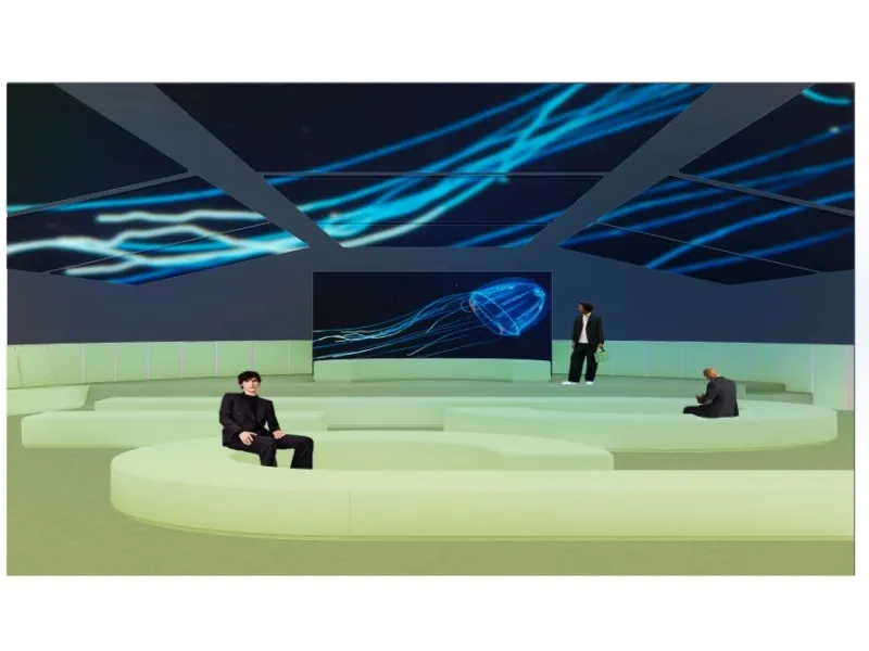 Aurore: la piazza e arena inserita in Euroluce