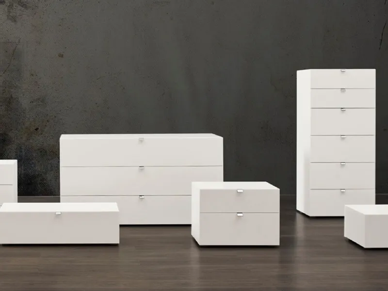 Cassettiera settimino Tetris di Twils modulare in mdf
