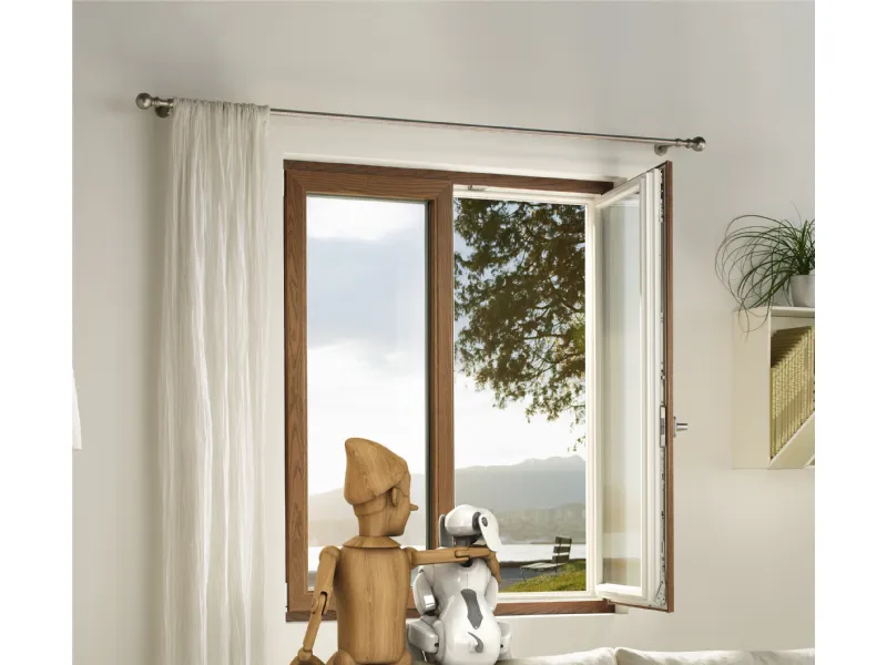 Grandi infissi in pvc e legno