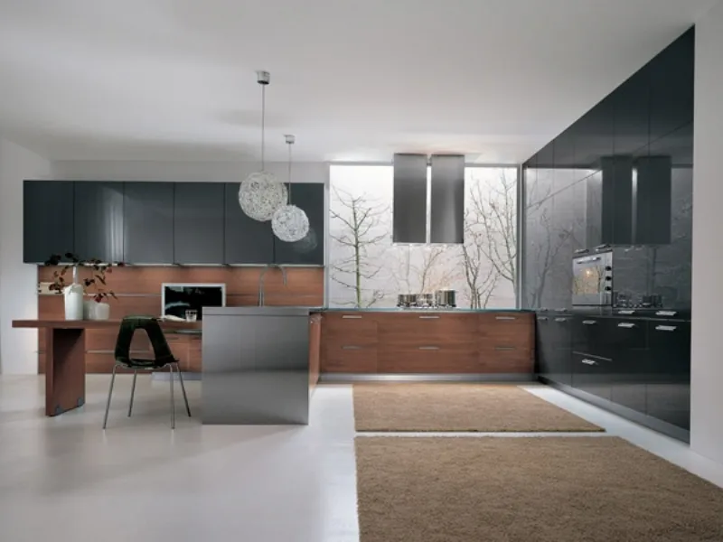 cucina arrital in noce canaletto
