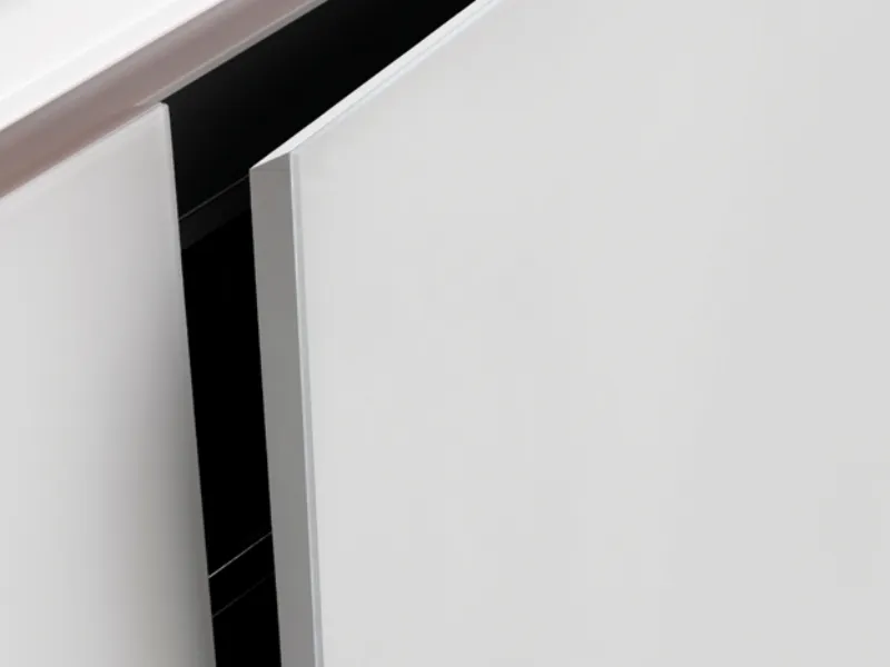 Anta in vetro su alluminio piano Vetro Kubic