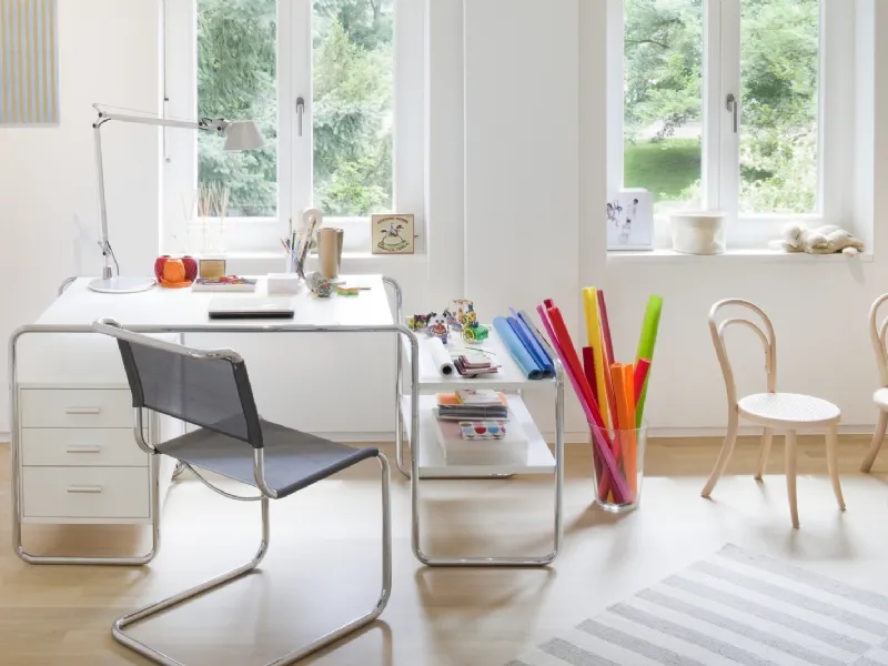 scrivania thonet bianca