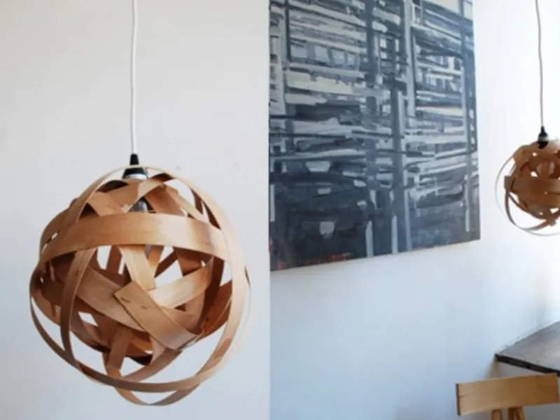 Lampadari fai da te in legno